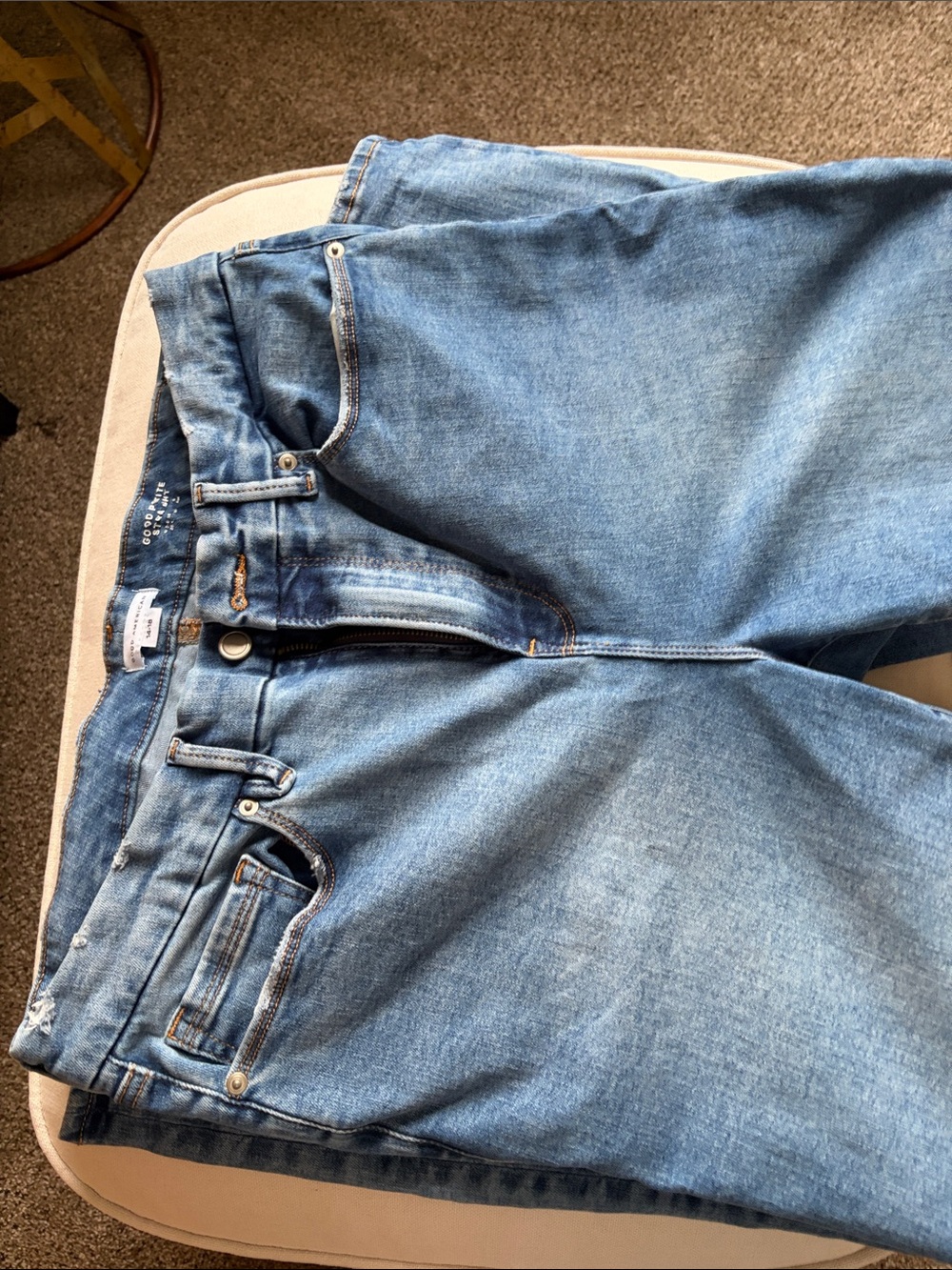 Good American Petite Straight Jeans